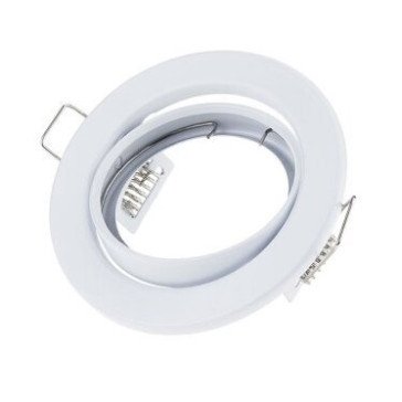 LED šviestuvo karkasas, apvalus, reguliuojamas, baltas LED šviestuvo karkasas, apvalus, reguliuojamas, baltas