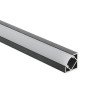 Profilis LED juostai, paviršinis, juodas, baltas dangtelis, 26.5x19mm