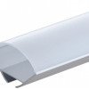 Profilis LED juostai, paviršinis, pilkas, baltas dangtelis, 23.5x23.5mm