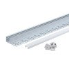 Profilis LED juostai, priglaistomas, pilkas, baltas dangtelis, kraštui, 32.3x13.3mm Profilis LED juostai, priglaistomas, pilkas, baltas dangtelis, kraštui, 32.3x13.3mm
