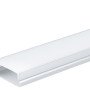 Profilis LED juostai, paviršinis, sidabrinis, baltas dangtelis, 30x10mm