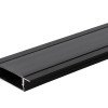 Profilis LED juostai, įleidžiamas, juodas, juodas dangtelis, 41x10mm