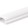 Profilis LED juostai, paviršinis, sidabrinis, baltas dangtelis, 18*6mm