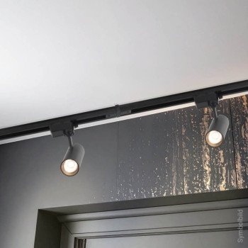 Linijinis sujungimas 1F bėginei LED sistemai, juodas