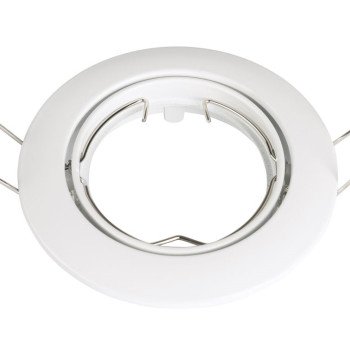 LED šviestuvas, apvalus, pasukamas, baltas