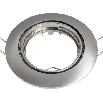 LED šviestuvas, apvalus, pasukamas, nerūdyjančio plieno