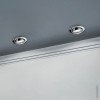 LED šviestuvas, apvalus, pasukamas, chromo