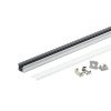 Profilis LED juostai, paviršinis, pilkas, baltas dangtelis, 17.4x7.15mm