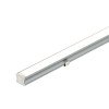 Profilis LED juostai, paviršinis, pilkas, baltas dangtelis, 17.4x7.15mm