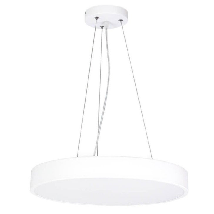 LED lubų šviestuvų tvirtinimo detalės, baltos