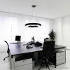 LED lubų šviestuvų tvirtinimo detalės, juodos