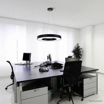 LED lubų šviestuvų tvirtinimo detalės, juodos