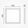 Rėmelis LED panelėms 62x62