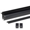 LED magnetinė sistema R15B, plotis 1.9cm, įmontuojama, juoda, ilgis 1.5m