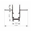 LED magnetinė sistema R15B, plotis 1.9cm, įmontuojama, juoda, ilgis 2m LED magnetinė sistema R15B, plotis 1.9cm, įmontuojama, juoda, ilgis 2m