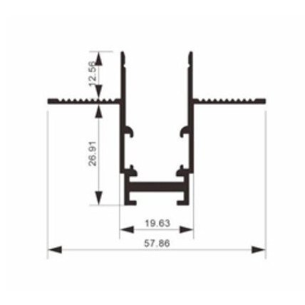 LED magnetinė sistema R15B, plotis 1.9cm, įmontuojama, juoda, ilgis 2m LED magnetinė sistema R15B, plotis 1.9cm, įmontuojama, juoda, ilgis 2m