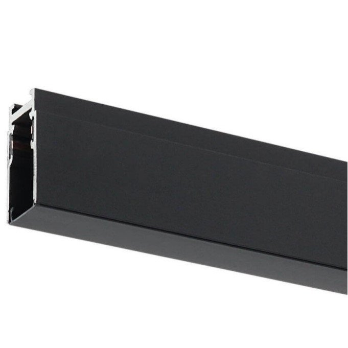 LED magnetinė sistema S15, plotis 1.9cm, kabanti/paviršinė, juoda, ilgis 1m