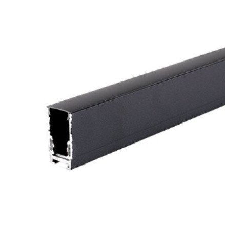 LED magnetinė sistema S15, plotis 1.9cm, kabanti/paviršinė, juoda, ilgis 2m