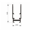 LED magnetinė sistema S15, plotis 1.9cm, kabanti/paviršinė, juoda, ilgis 2m