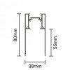 LED magnetinė sistema S35, plotis 3.5cm, kabanti/paviršinė, balta, ilgis 2m
