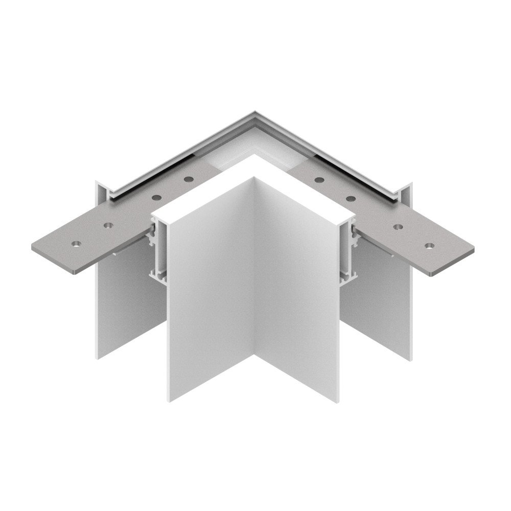 Kampinis sujungimas LED magnetinei sistemai S35 Kampinis sujungimas LED magnetinei sistemai S35