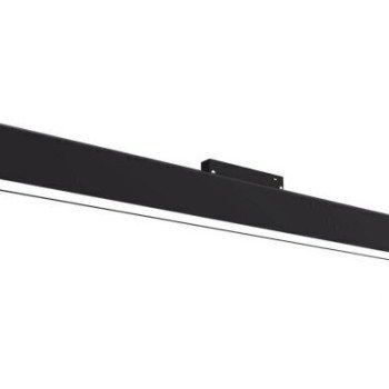 LED magnetinis linijinis šviestuvas M35, 20W, 1600Lm, juodas, dimeriuojamas, šilta balta šviesa