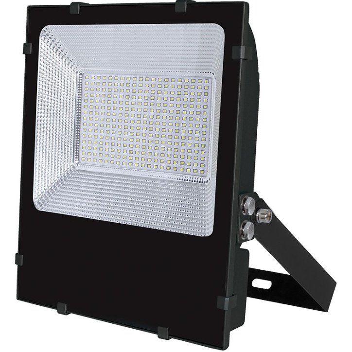 LED prožektorius, juodas, 2 maitinimai, 3 metai garantija, 100W, šalta balta šviesa LED prožektorius, juodas, 2 maitinimai, 3 metai garantija, 100W, šalta balta šviesa