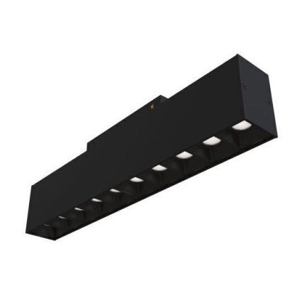 LED magnetinis linijinis prožektorius M35, 20W, 1600Lm, 10 lempučių, juodas, dimeriuojamas, neutrali balta šviesa