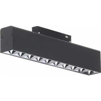 LED magnetinis linijinis prožektorius M35, 20W, 1600Lm, 10 lempučių, juodas, dimeriuojamas, neutrali balta šviesa