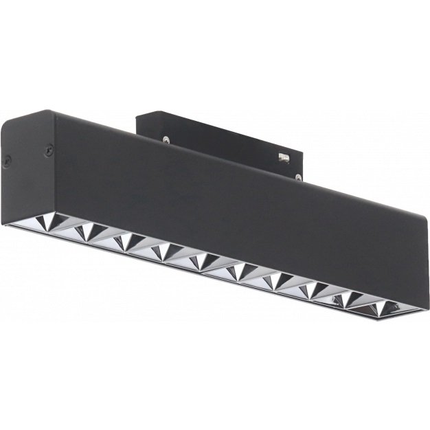 LED magnetinis linijinis prožektorius M35, 20W, 1600Lm, 10 lempučių, juodas, dimeriuojamas, neutrali balta šviesa
