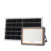 LED prožektorius, juodas, su saulės baterija, 15W, šalta balta šviesa