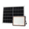 LED prožektorius, juodas, su saulės baterija, 20W, 2600Lm, šalta balta šviesa