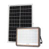 LED prožektorius, juodas, su saulės baterija, 40W, šalta balta šviesa