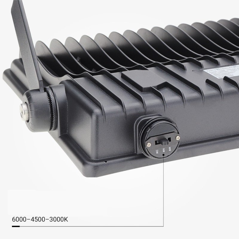 LED prožektorius, juodas, 150W, CCT 3000K-6000K