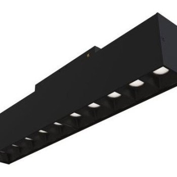 LED magnetinis linijinis prožektorius M35, 20W, 1600Lm, 10 lempučių, juodas, šilta balta šviesa