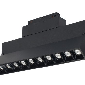 LED magnetinis linijinis prožektorius M35, 20W, 1600Lm, lankstomas, 10 lempučių, šilta balta šviesa