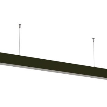 LED linijinis šviestuvas, 40W, juodas, sujungiamas, 5 metai garantija, neutrali balta šviesa