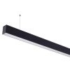 LED linijinis šviestuvas, 40W, juodas, sujungiamas, 5 metai garantija, neutrali balta šviesa