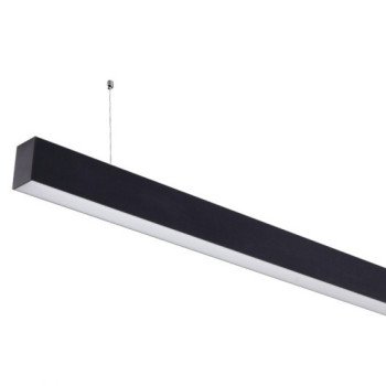 LED linijinis šviestuvas, 40W, juodas, sujungiamas, 5 metai garantija, neutrali balta šviesa