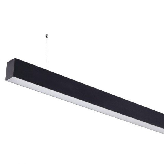 LED linijinis šviestuvas, 40W, juodas, sujungiamas, 5 metai garantija, neutrali balta šviesa