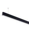 LED linijinis šviestuvas, 50W, juodas, nesujungiamas, neutrali balta šviesa