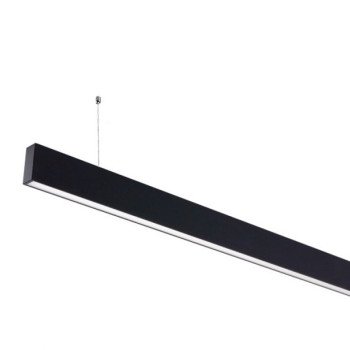 LED linijinis šviestuvas, 50W, juodas, nesujungiamas, neutrali balta šviesa