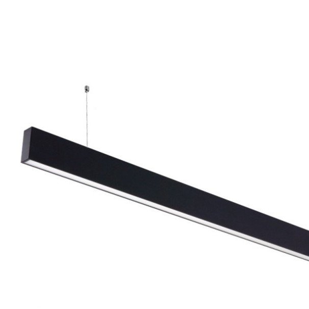 LED linijinis šviestuvas, 50W, juodas, nesujungiamas, neutrali balta šviesa