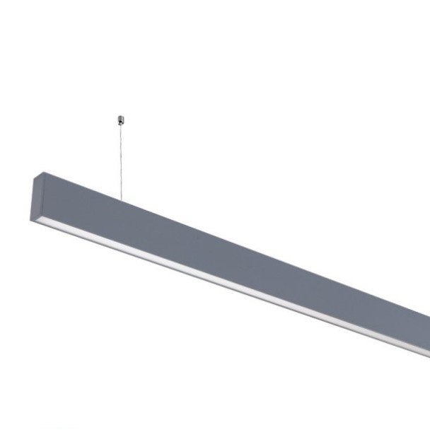 LED linijinis šviestuvas, 50W, sidabrinis, nesujungiamas, neutrali balta šviesa
