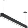 LED linijinis šviestuvas, 50W, juodas, sujungiamas, neutrali balta šviesa