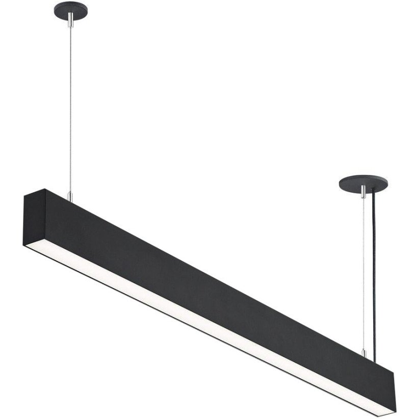 LED linijinis šviestuvas, 50W, juodas, sujungiamas, neutrali balta šviesa