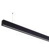 LED linijinis šviestuvas, 50W, juodas, sujungiamas, neutrali balta šviesa