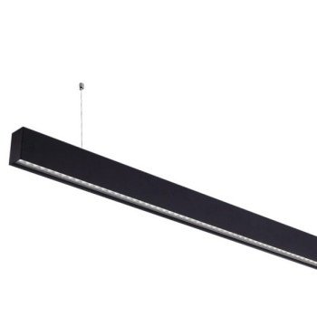 LED linijinis šviestuvas, 50W, juodas, sujungiamas, neutrali balta šviesa