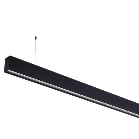 LED linijinis šviestuvas, 50W, juodas, sujungiamas, neutrali balta šviesa