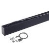 LED linijinis šviestuvas, 50W, juodas, sujungiamas, neutrali balta šviesa
